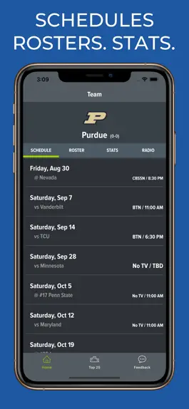 Game screenshot Purdue Football Schedules mod apk