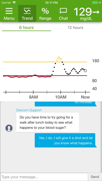 Dexcom Glucose Program App