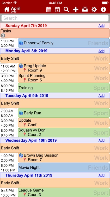 Events & Diary: myCal PRO screenshot-4
