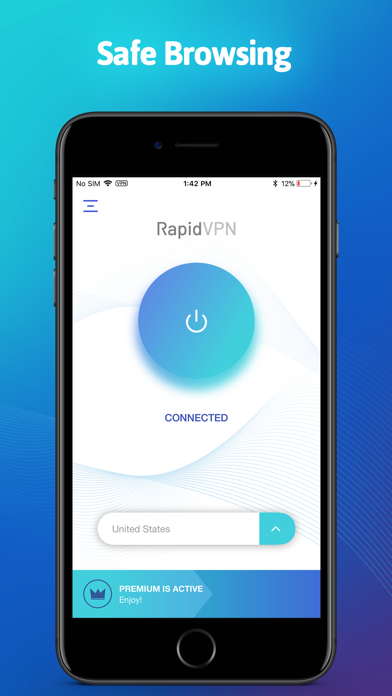 Rapid VPN - Fast Private VPN снимок экрана 1