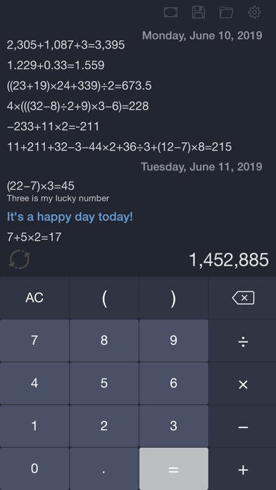 Calculator with History Tape screenshot 2