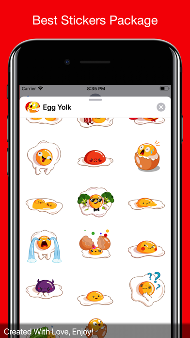 Egg Yolk Stickers screenshot 3