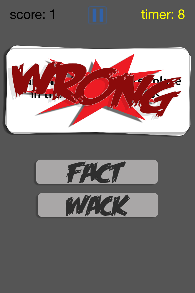 FACT OR WACK video games