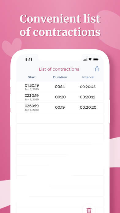 Contraction timer and counter screenshot 4