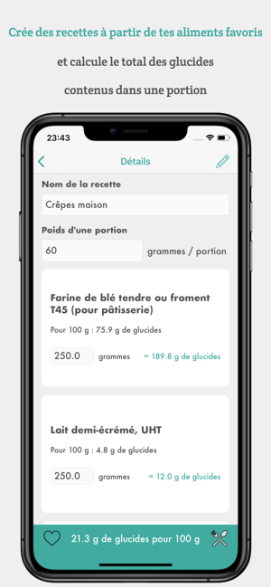 GlyceMeal - Calcul de glucides(圖3)-速報App