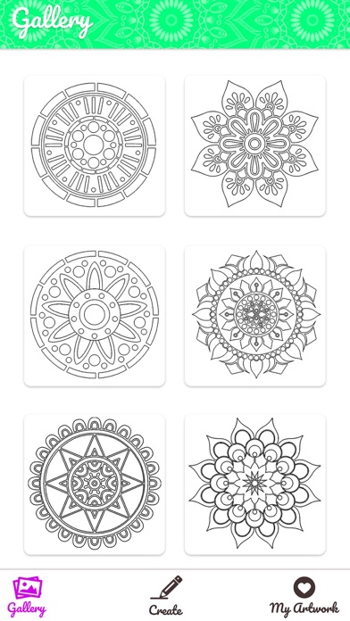 Draw Mandala Coloring Book screenshot 2