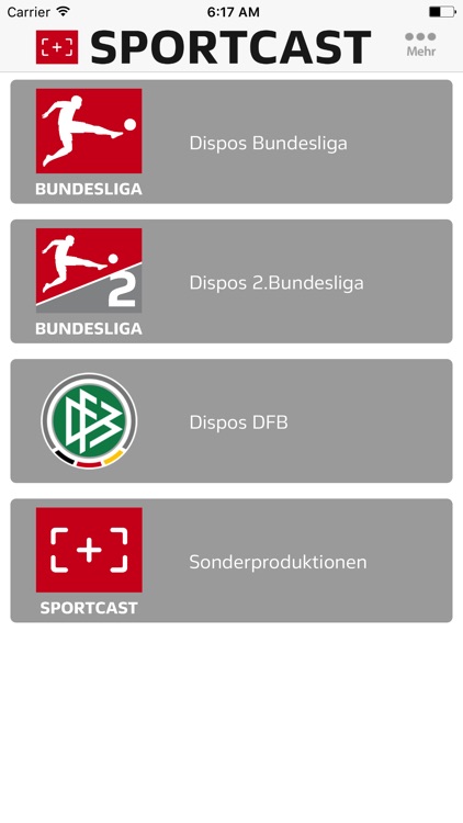 Sportcast - Dispo-App