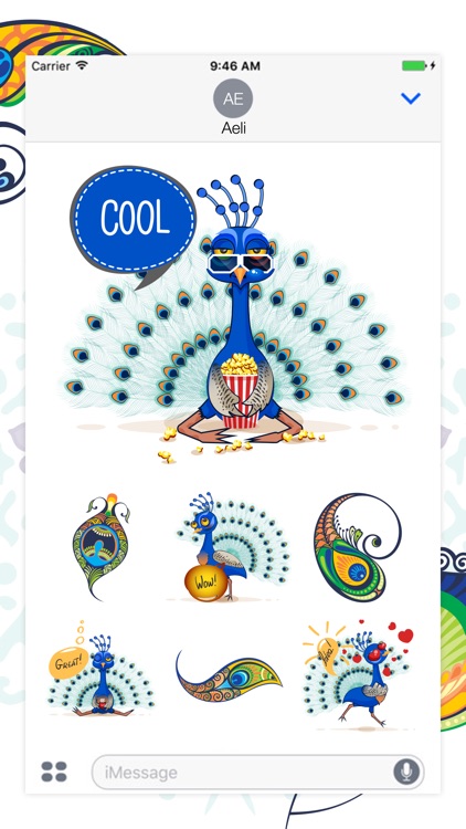 Peacock Stickers