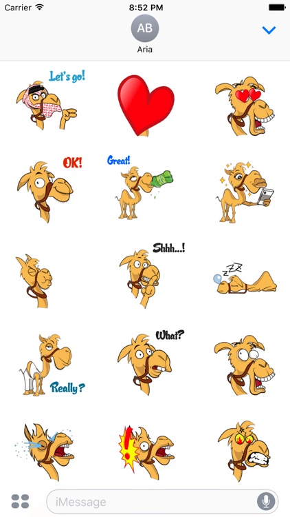 Animated Funny Camel Sticker