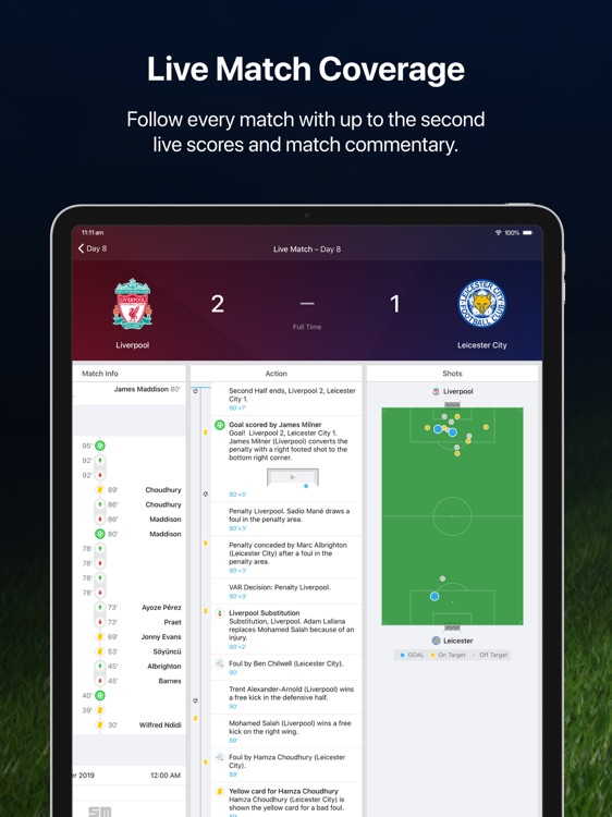 EPL Live for iPad: Soccer news screenshot-0
