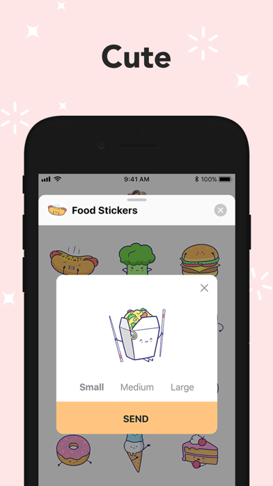 Sweetie-pie Food Stickers screenshot 2