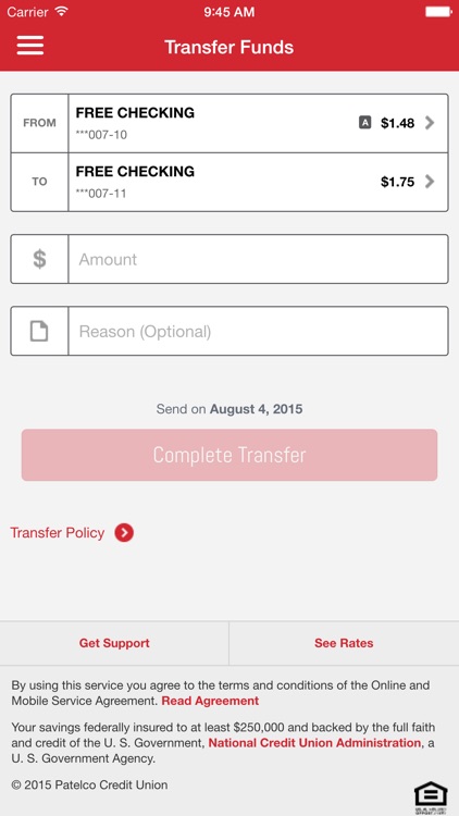 Patelco Mobile Banking screenshot-4