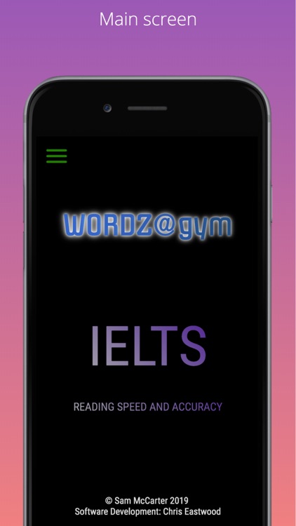 WORDZ@gym IELTS: Reading speed screenshot-0