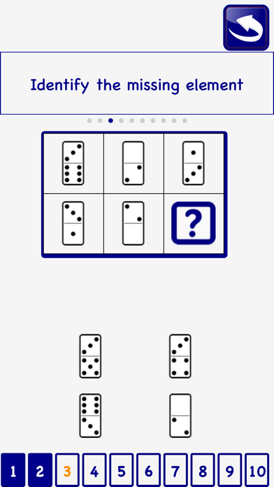 Domino psychotechnical test screenshot 4