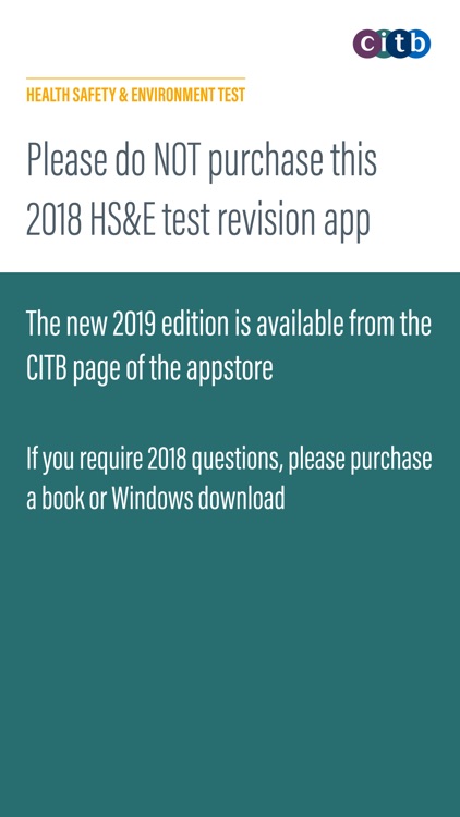 CITB MAP HS&E test 2018