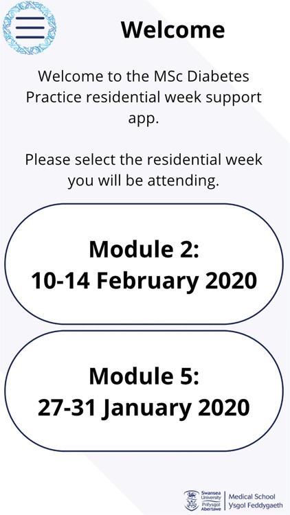 MScDiabPrac Residential Week