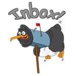 Funny  Crazy Penguin Sticker