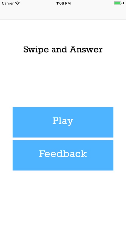 Swipe And Answer