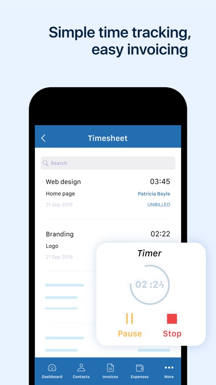 Invoice & Time Tracking - Zoho screenshot-3