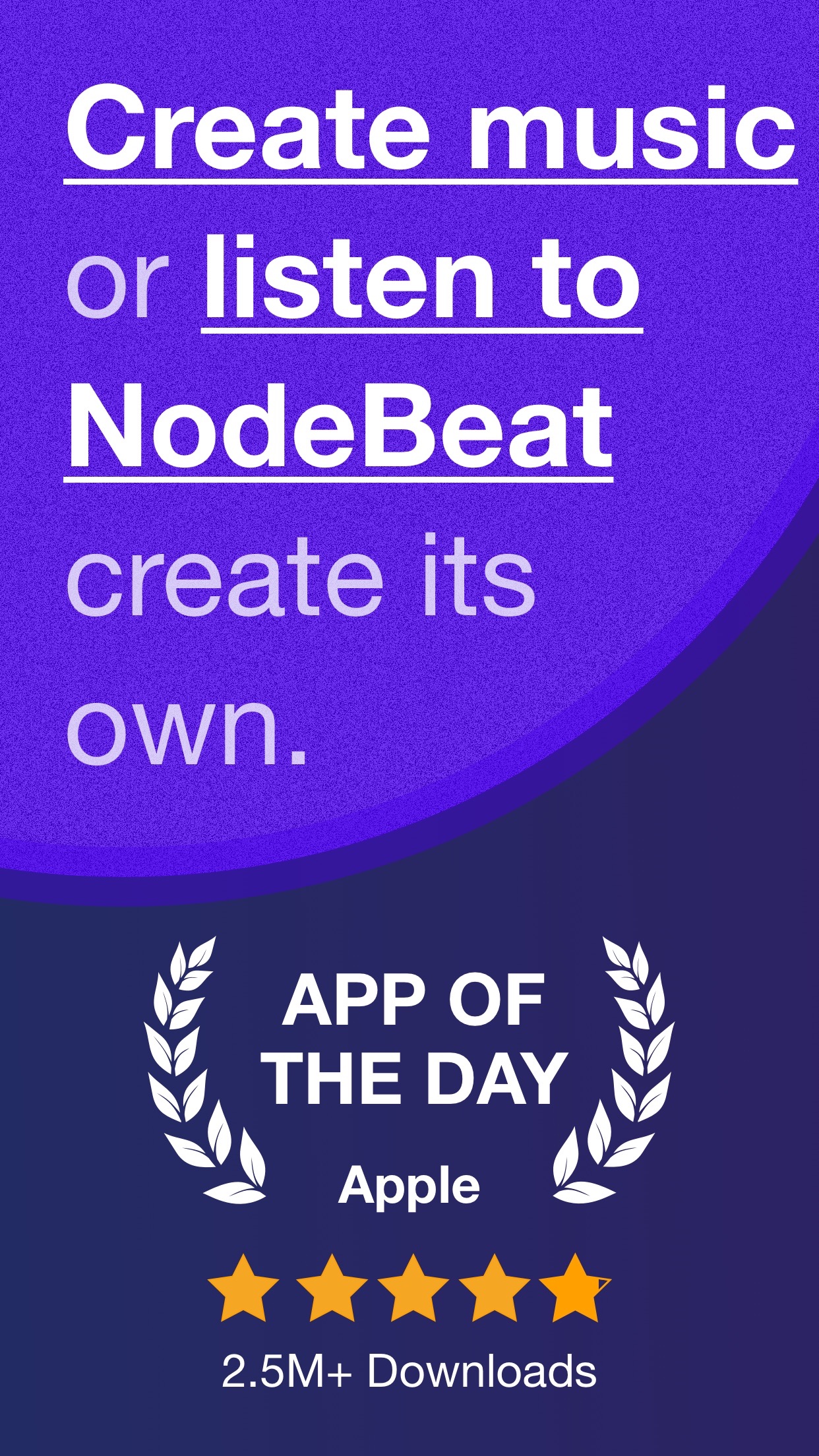 Screenshot do app NodeBeat - Playful Music