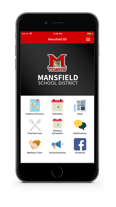 Mansfield School District screenshot 2