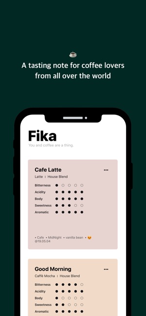 FIKA - Coffee Tasting Note(圖1)-速報App