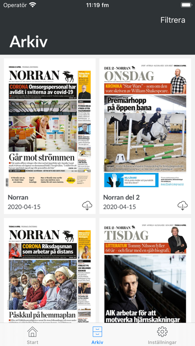 E-tidning Norran screenshot 2