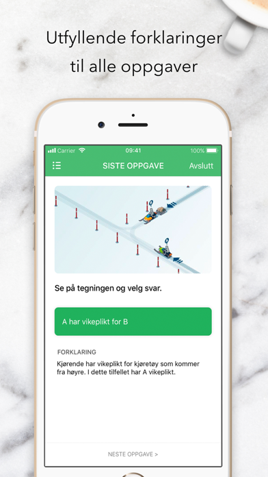 Teoriappen Snøscooter: teorien screenshot 3