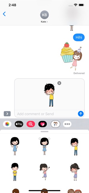 Happiness Couple Stickers(圖3)-速報App