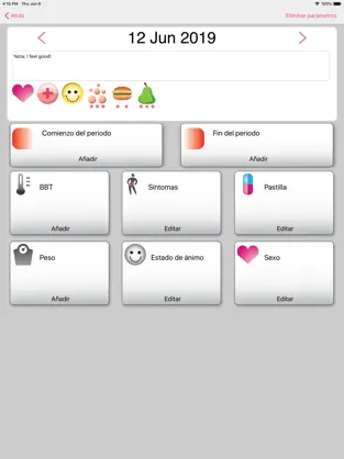 Screenshot 3 WomanLog Calendario Menstrual iphone