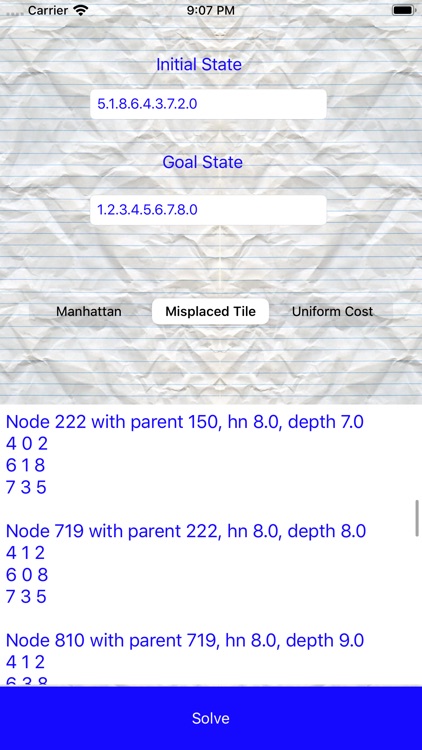 Solver for 8 puzzle screenshot-3