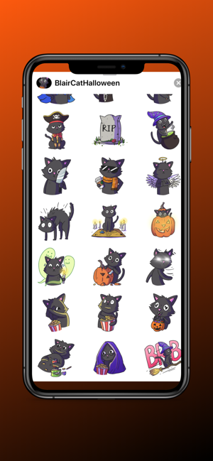 Blair Cat Halloween Stickers(圖3)-速報App