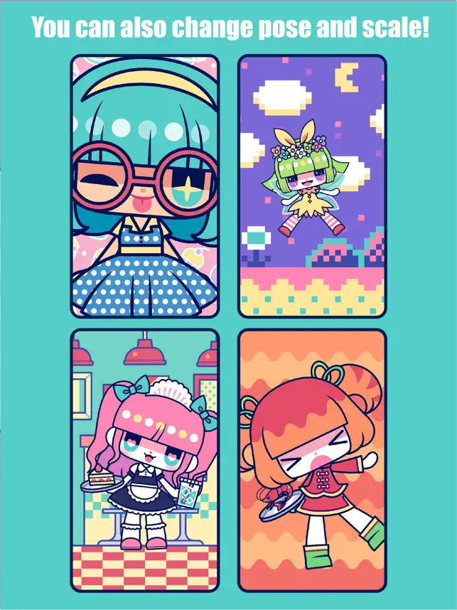 Captura de Pantalla 4 CustomTiyoko -Dress Up Game- iphone