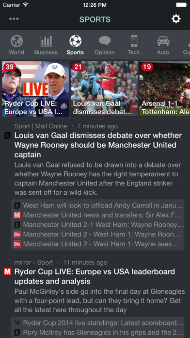 NewsFlash ~ Breaking News & World Headlines RSS Reader Screenshot 3