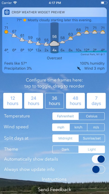 Crisp Weather Widget