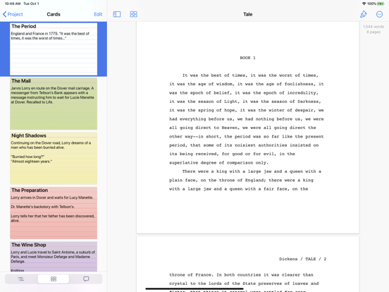 Storyist 4 screenshot