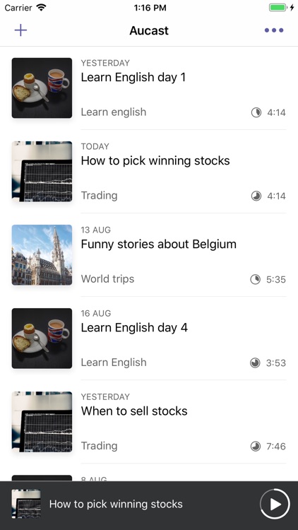 Aucast - Podcast player