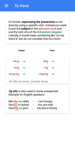 Finnco: Learn Finnish Verbs(圖3)-速報App