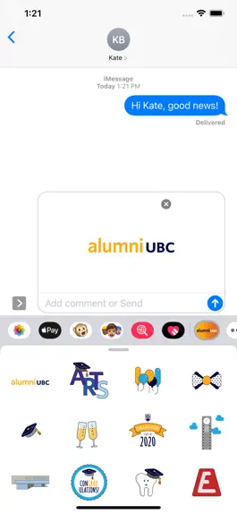 Game screenshot alumni UBC Stickers mod apk