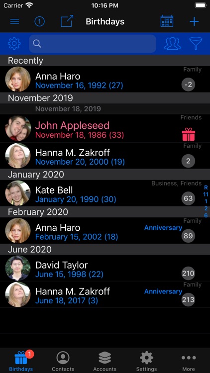 BirthdaysPro screenshot-6