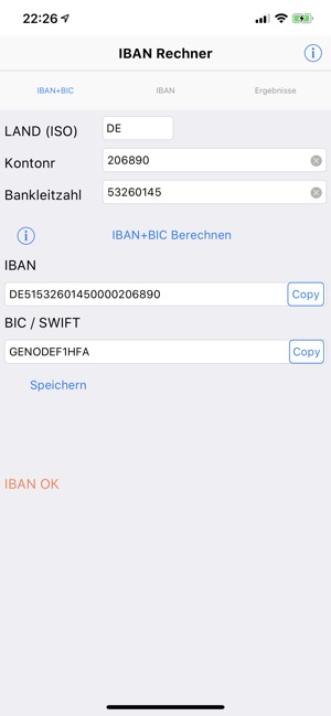 IBAN Rechner Pro