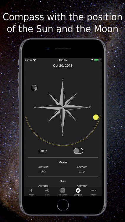 Moon Phase Calendar & Compass screenshot-3