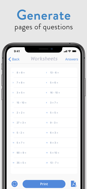 Paper Math: Print Worksheets(圖3)-速報App