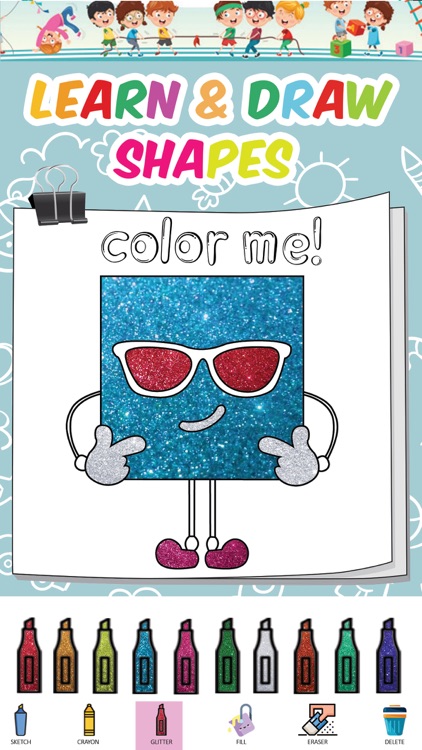 Coloring Book Pages Draw Shape