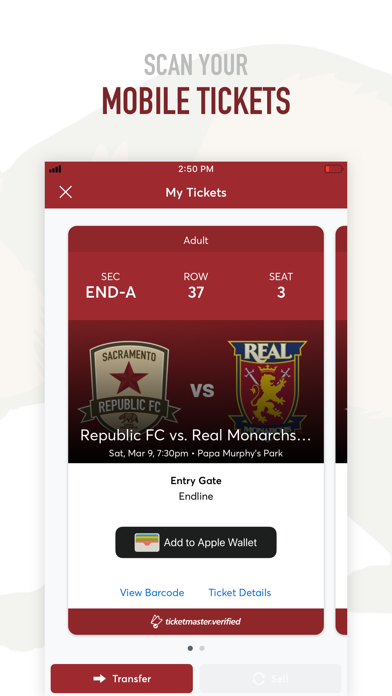 Sacramento Republic FC App screenshot 2