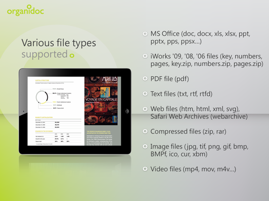 OrganiDoc HD - Your best file manager and PDF viewer for iPad screenshot