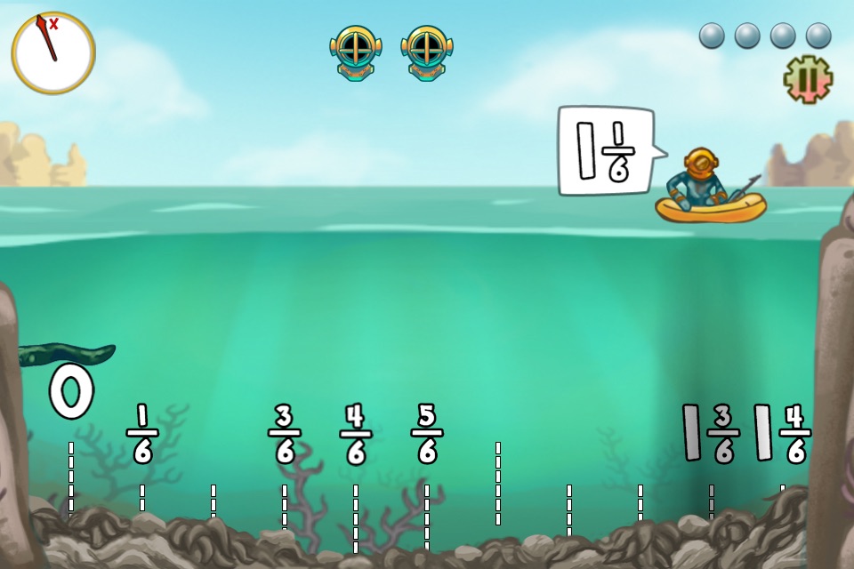 Pearl Diver: Number Line Math screenshot 4