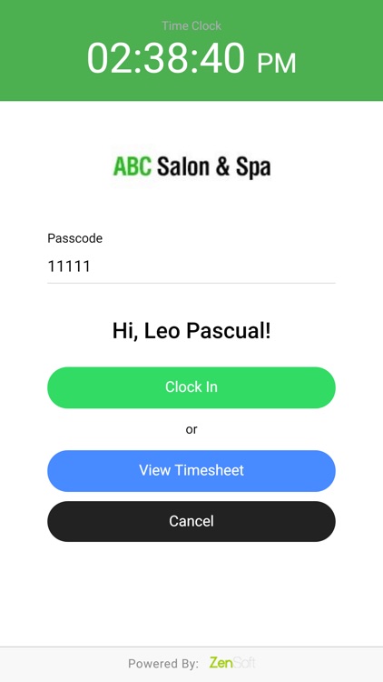 Zensoft Timeclock