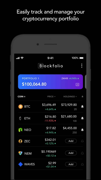 Blockfolio - Crypto Tracker