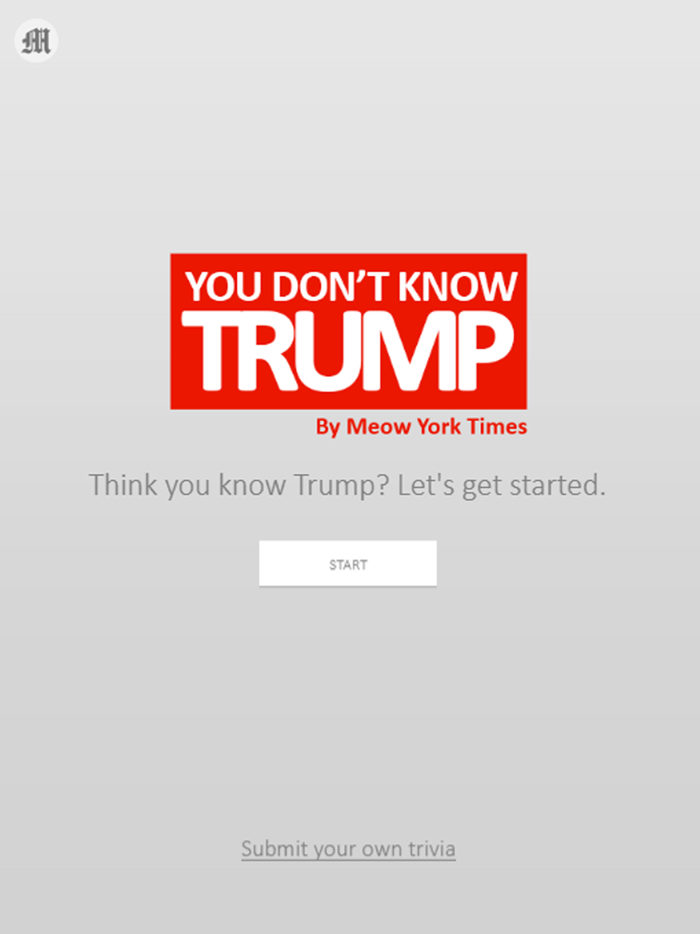 You Dont Know Trump Trivia